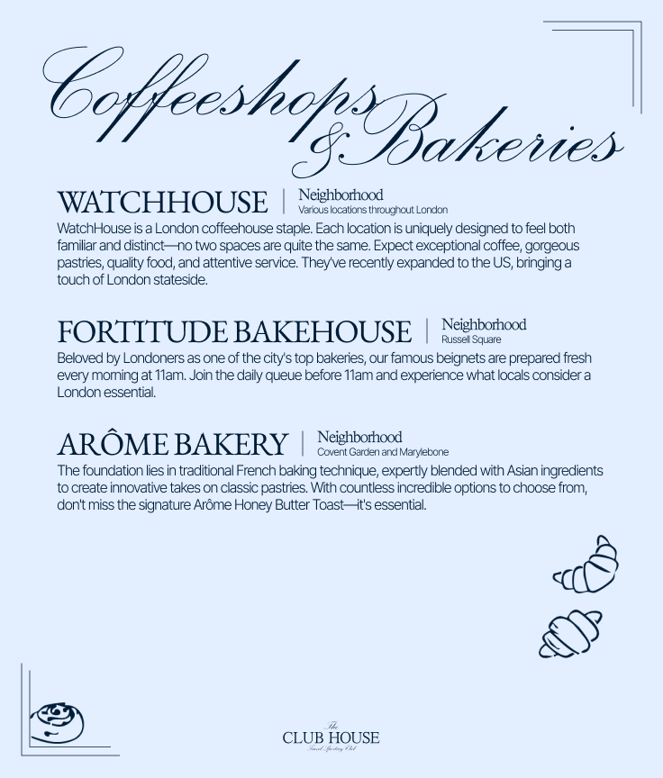 London Travel Guide: The Club House Edit (Q1 2026)