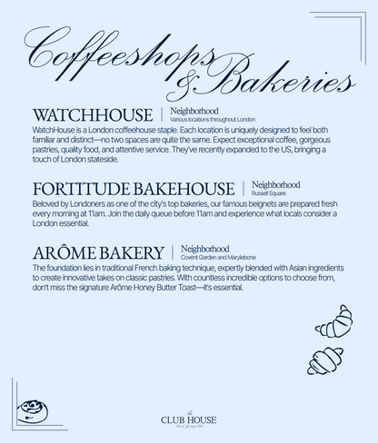 London Travel Guide: The Club House Edit (Q1 2026)